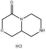 Hexahydropyrazino[2,1-C][1,4]Oxazin-4(3H)-One Hydrochloride Struktur