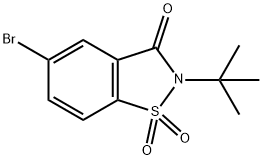 5-Bromo-2-(tert-butyl)benzo[d]isothiazol-3(2H)-one 1,1-dioxide Struktur