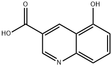 5-hydroxyquinoline-3-carboxylic acid Struktur