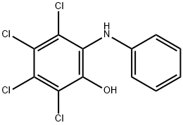 2,3,4,5-Tetrachloro-6-(phenylamino)phenol Struktur