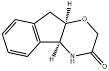 (4aS,9aR)-4,4a,9,9a-tetrahydro-Indeno[2,1-b]-1,4-oxazin-3(2H)-one Struktur