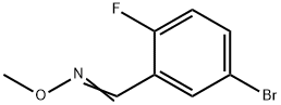 1-(2-Fluoro-5-bromophenyl)-N-methoxymethanimine Struktur