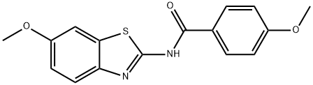 4-Methoxy-N-(6-methoxybenzo[d]thiazol-2-yl)benzamide Struktur