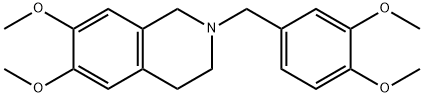 2-(3,4-Dimethoxybenzyl)-6,7-dimethoxy-1,2,3,4-tetrahydroisoquinoline Struktur