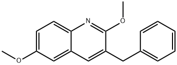 3-benzyl-2,6-dimethoxyquinoline Struktur