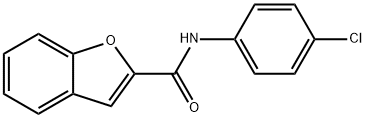 N-(4-Chlorophenyl)benzofuran-2-carboxamide Struktur