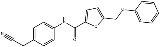 N-[4-(cyanomethyl)phenyl]-5-(phenoxymethyl)-2-furamide Struktur