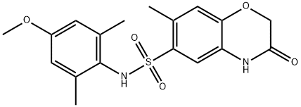 N-(4-methoxy-2,6-dimethylphenyl)-7-methyl-3-oxo-3,4-dihydro-2H-1,4-benzoxazine-6-sulfonamide Struktur