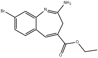 ethyl 2-amino-8-bromo-3H-benzo[b]azepine-4-carboxylate Struktur