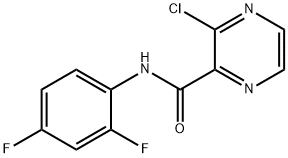 3-Chloro-N-(2,4-difluorophenyl)pyrazine-2-carboxamide Struktur