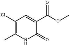 5-Chloro-2-hydroxy-6-methyl-nicotinic acid methyl ester Struktur