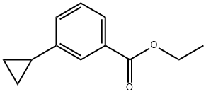 Benzoic acid, 3-cyclopropyl-, ethyl ester Struktur