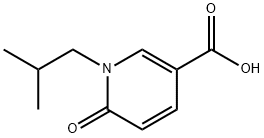 1,6-dihydro-1-(2-methylpropyl)-6-oxo-3-Pyridinecarboxylic acid Struktur