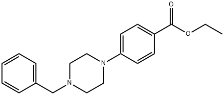 ethyl 4-(4-benzylpiperazin-1-yl)benzoate Struktur