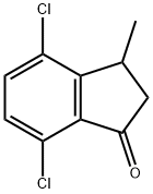 4,7-Dichloro-3-methyl-2,3-dihydro-1H-inden-1-one Struktur