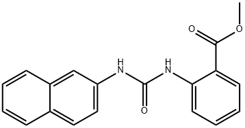 methyl 2-(3-(naphthalen-2-yl)ureido)benzoate Struktur