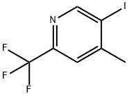 5-Iodo-4-methyl-2-trifluoromethyl-pyridine Struktur