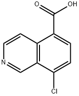 8-chloroisoquinoline-5-carboxylic acid Struktur