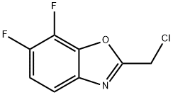 2-(Chloromethyl)-6,7-difluorobenzoxazole Struktur