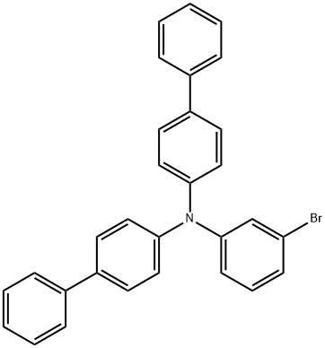 N-([1,1'-biphenyl]-4-yl)-N-(3-bromophenyl)-[1,1'-biphenyl]-4-amine Structure