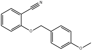 2-(4-Methoxy-benzyloxy)-benzonitrile Struktur