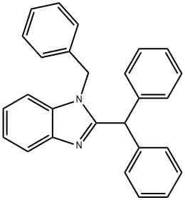 2-Benzhydryl-1-benzyl-1H-benzo[d]imidazole Struktur