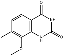 8-Methoxy-7-methyl-quinazoline-2,4-diol Struktur