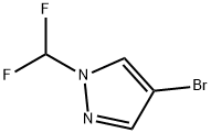 4-BROMO-1-(DIFLUOROMETHYL)-1H-PYRAZOLE Struktur