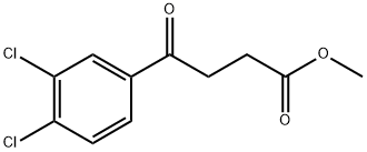 Methyl 4-(3,4-dichlorophenyl)-4-oxobutanoate Struktur