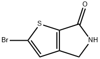 2-bromo-4H-thieno[2,3-c]pyrrol-6(5H)-one Struktur