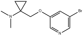 1-(((5-Bromopyridin-3-yl)oxy)methyl)-N,N-dimethylcyclopropanamine Structure