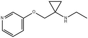 N-Ethyl-1-((pyridin-3-yloxy)methyl)cyclopropanamine Struktur