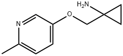 1-(((6-Methylpyridin-3-yl)oxy)methyl)cyclopropanamine Struktur