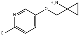 1-(((6-Chloropyridin-3-yl)oxy)methyl)cyclopropanamine Struktur