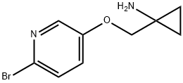 1-(((6-Bromopyridin-3-yl)oxy)methyl)cyclopropanamine Struktur