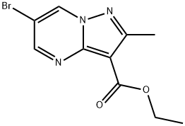 Ethyl 6-bromo-2-methylpyrazolo[1,5-a]pyrimidine-3-carboxylate Struktur