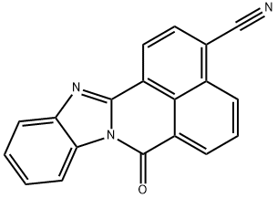 7H-Benzimidazo[2,1-a]benz[de]isoquinoline-3-carbonitrile, 7-oxo- Structure