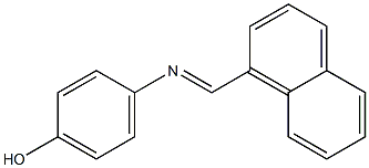 4-[(1-naphthylmethylene)amino]phenol Struktur