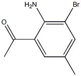 1-(2-Amino-3-bromo-5-methyl-phenyl)-ethanone Struktur