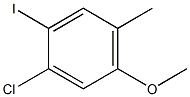 1-Chloro-2-iodo-5-methoxy-4-methyl-benzene Struktur