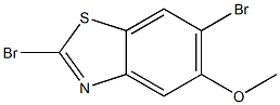 2,6-Dibromo-5-methoxy-benzothiazole Struktur