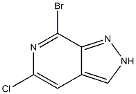 7-Bromo-5-chloro-2H-pyrazolo[3,4-c]pyridine Struktur