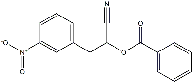 ALPHA-CYANO-3-NITROPHENETHYL BENZOATE Struktur