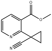 METHYL 2-(1-CYANOCYCLOPROPYL)NICOTINATE Struktur