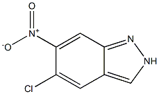 5-Chloro-6-nitro-2H-indazole Struktur