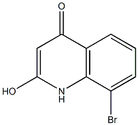 8-Bromo-2-hydroxy-1H-quinolin-4-one Struktur