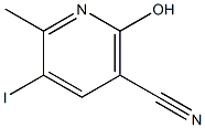 2-Hydroxy-5-iodo-6-methyl-nicotinonitrile Struktur