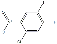 1-Chloro-5-fluoro-4-iodo-2-nitro-benzene Struktur