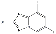 2-Bromo-6-fluoro-8-iodo-[1,2,4]triazolo[1,5-a]pyridine Struktur