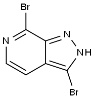 3,7-Dibromo-2H-pyrazolo[3,4-c]pyridine Struktur